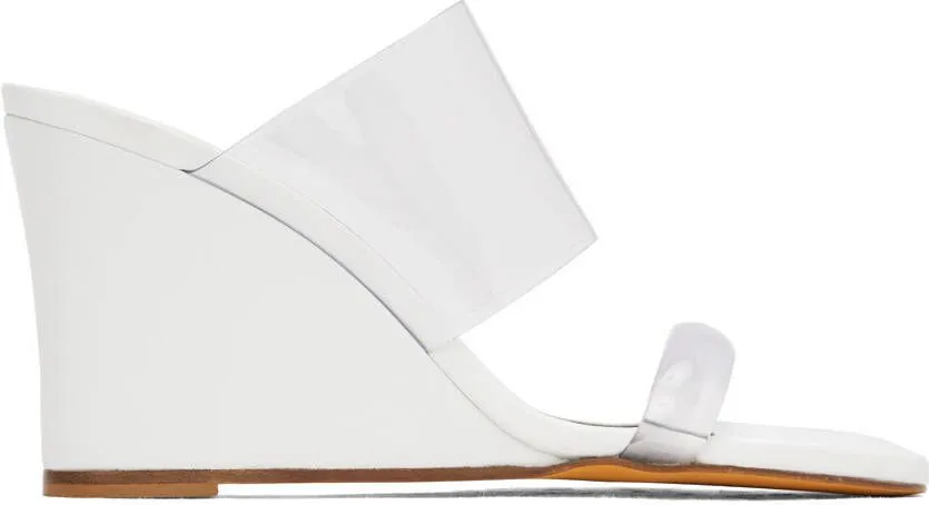 Maryam Nassir Zadeh White Olympia Heeled Sandals