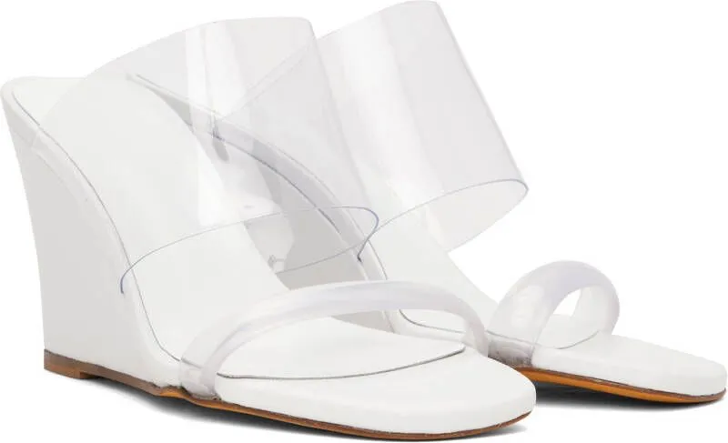 Maryam Nassir Zadeh White Olympia Heeled Sandals