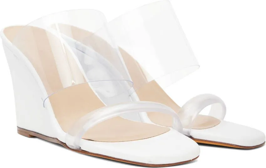 Maryam Nassir Zadeh White Olympia Heeled Sandals