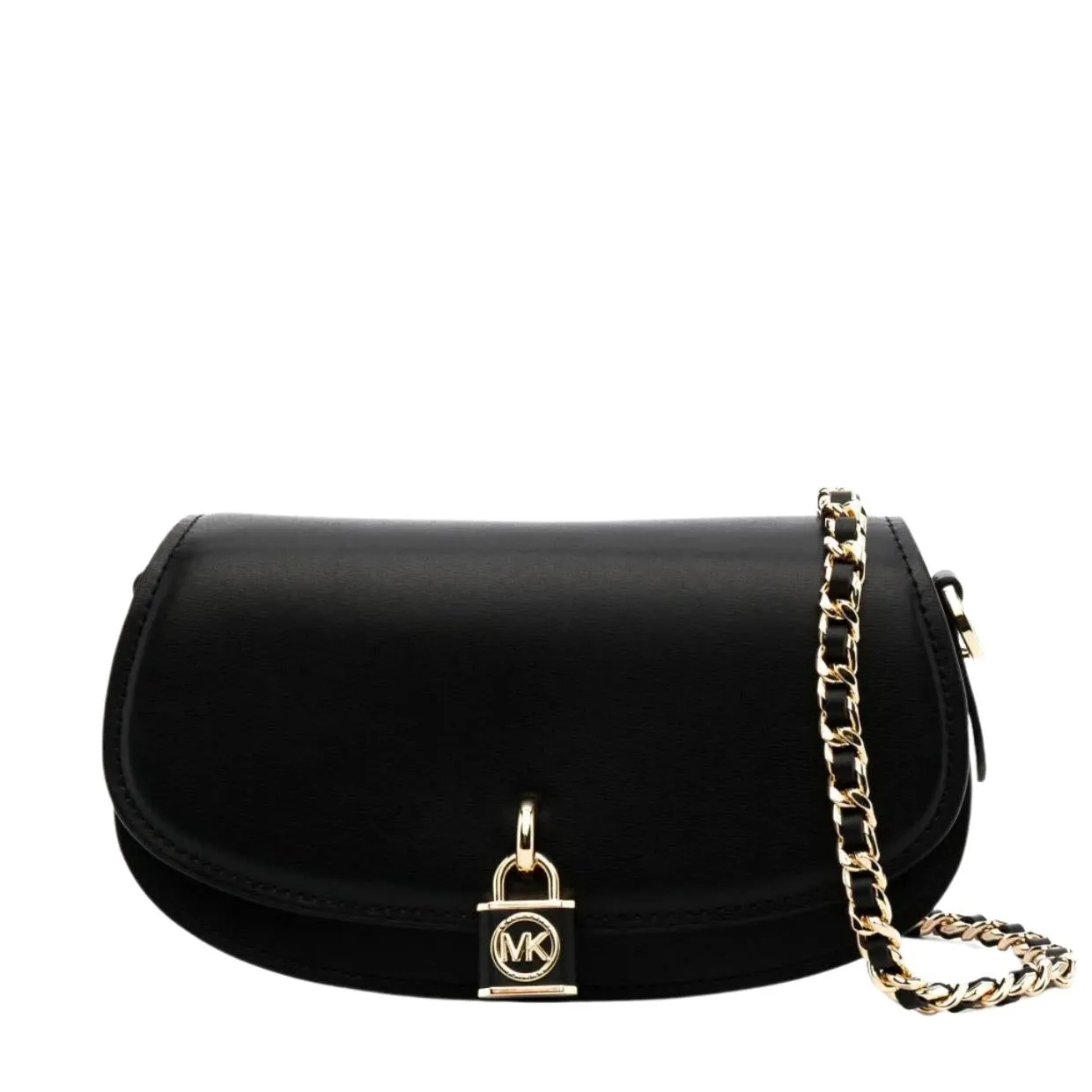 Michael Kors Black Mila Small Chain Sling Crossbody Bag