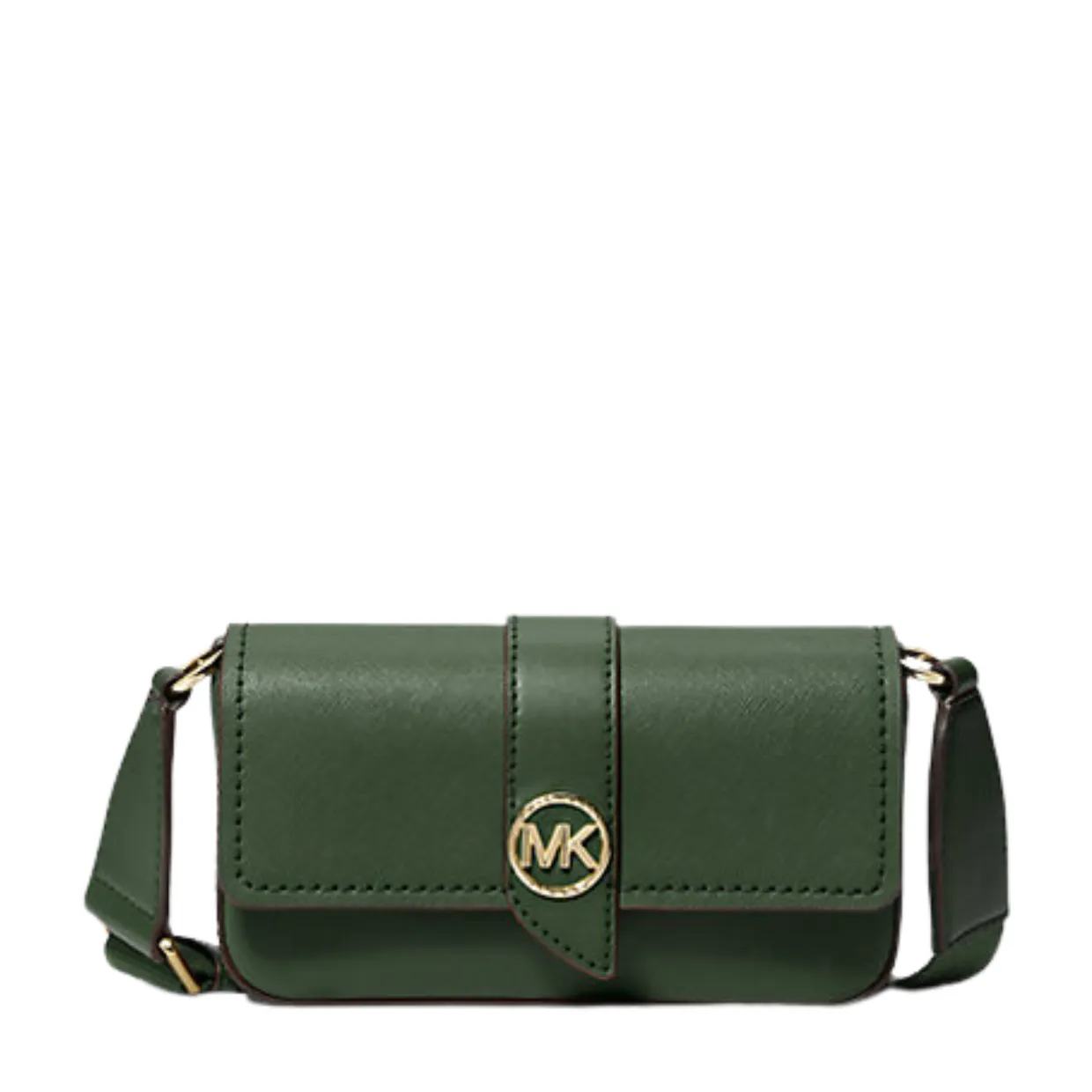 Michael Kors Greenwich Extra Small Green Sling Crossbody Bag