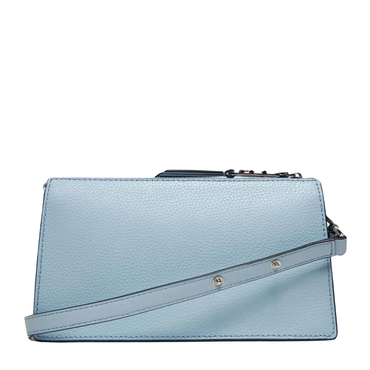 Michael Kors Pale Ocean Blue Empire Large Convertible Crossbody Bag