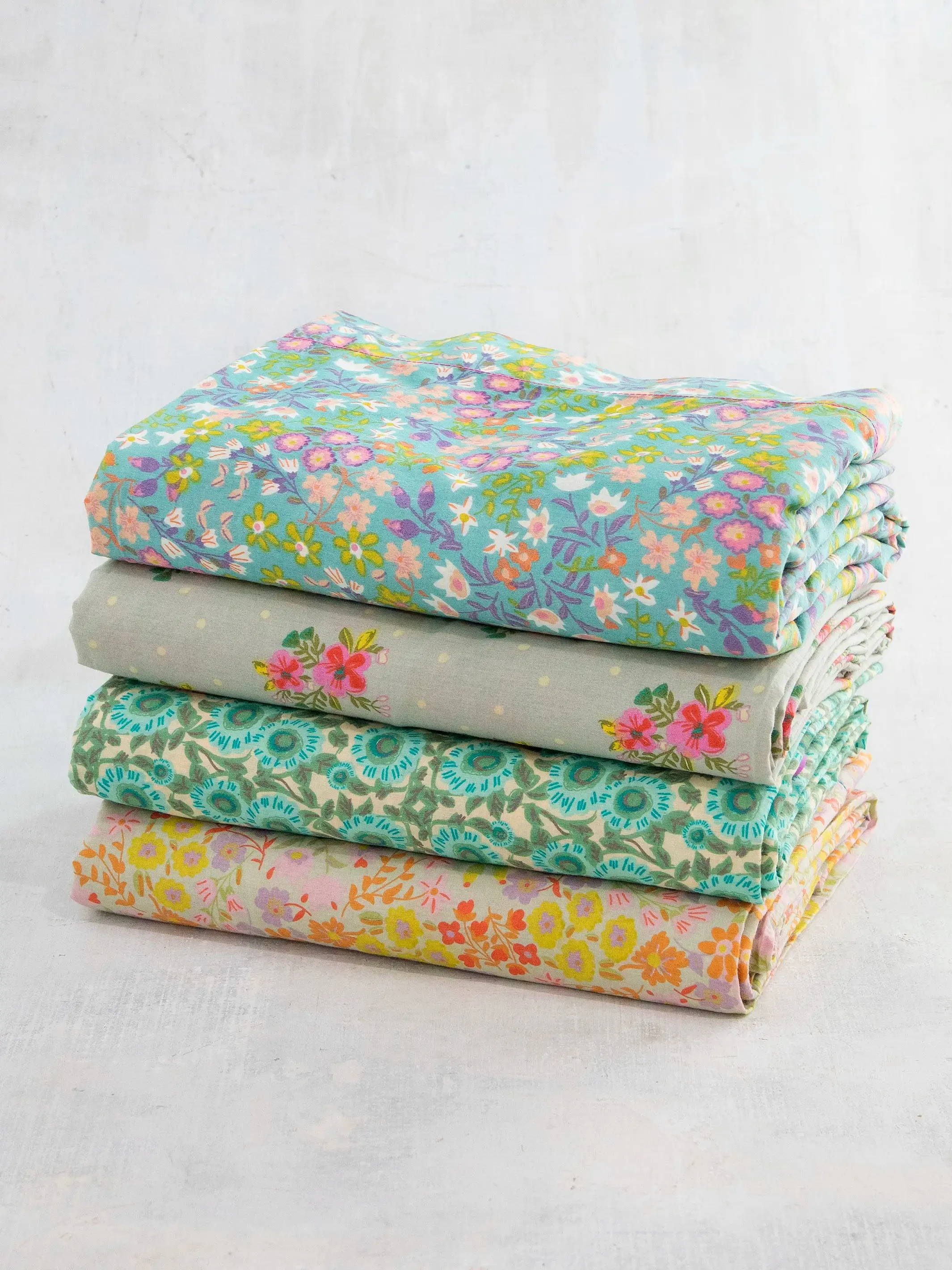 Mix & Match Soft Cotton Fitted Sheet - Teal Mara