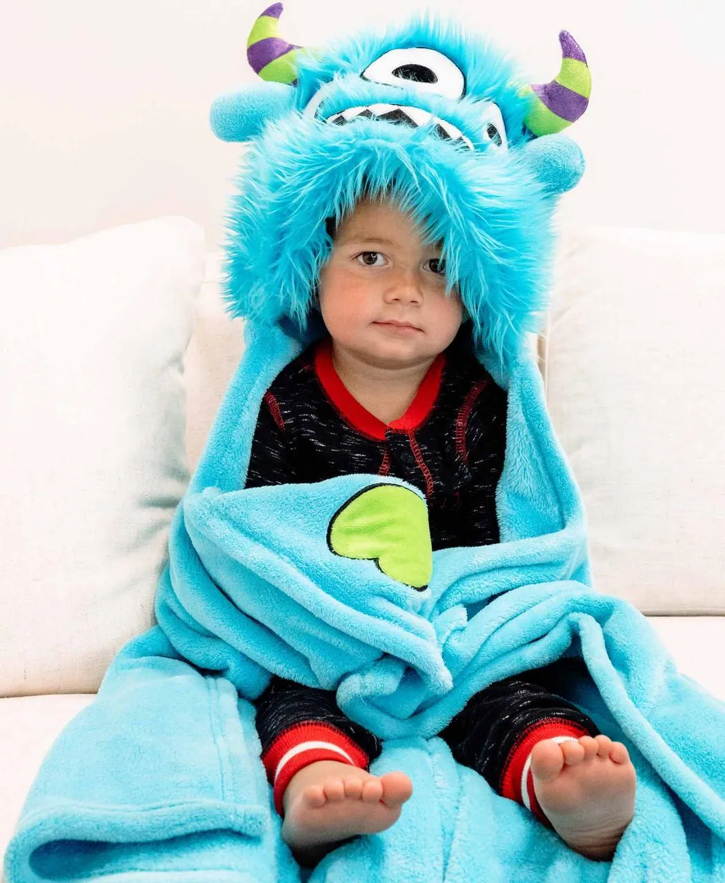 Monster Kid's Hooded Blanket