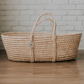 Must Be Baby Rattan Basket + Mattress  - Clement