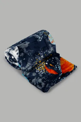 Navy Space Printed Blanket