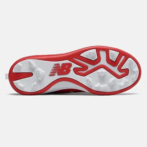 New Balance 3000v5 Youth Molded Cleats - Red/White (J3000TR5)