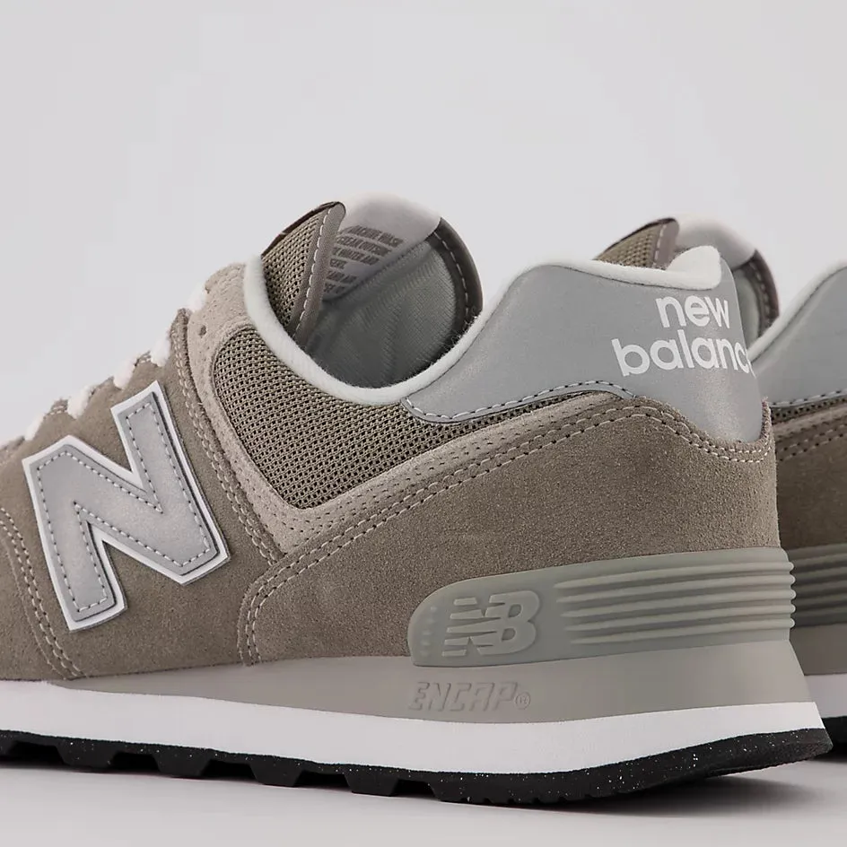 New Balance Men's ML574EVG Grey with White