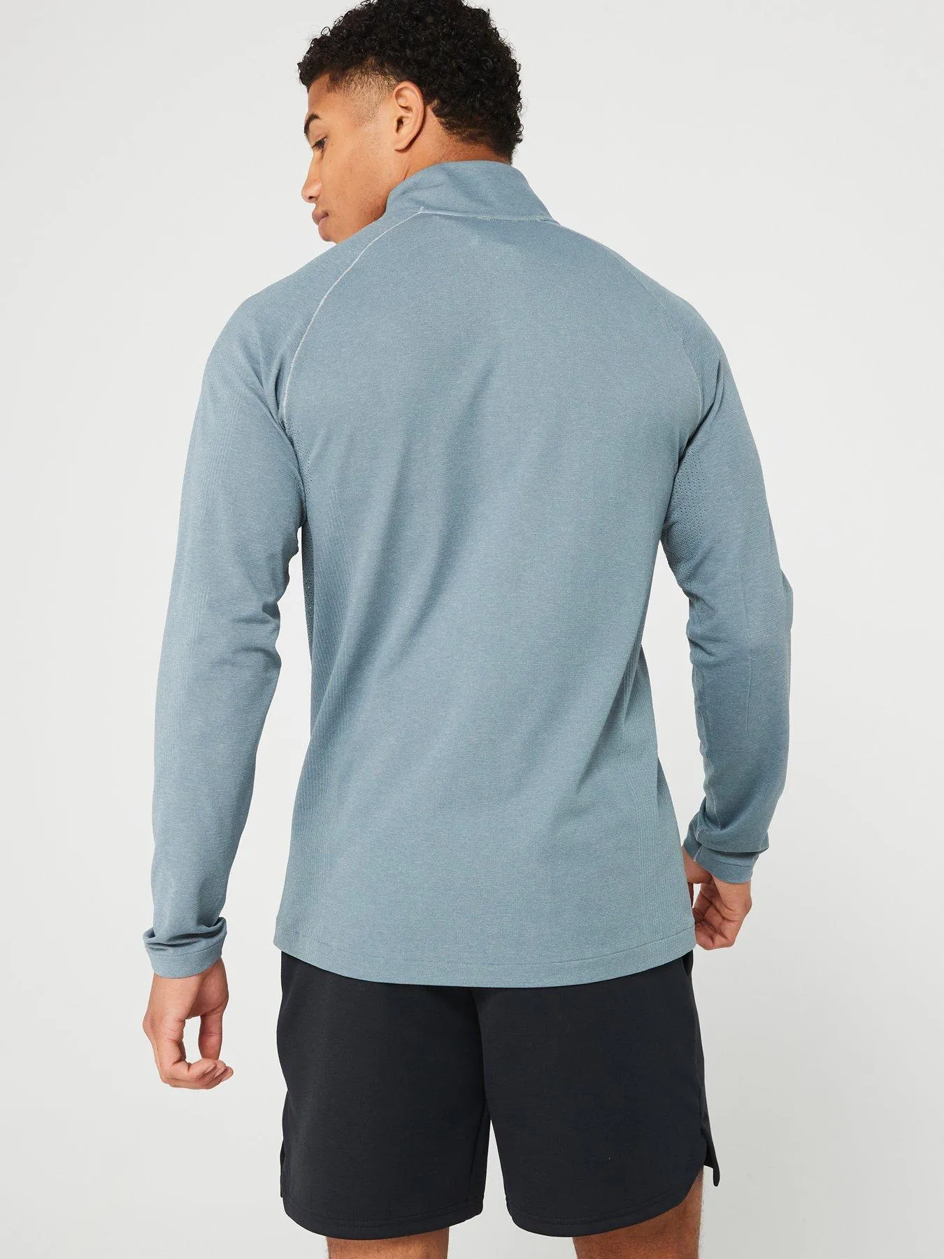 New Balance Mens Training Athletics Seamless 1/4 Zip - Grey