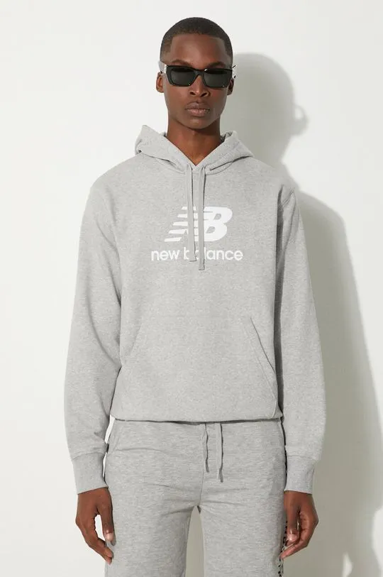 New Balance sweatshirt men's gray color