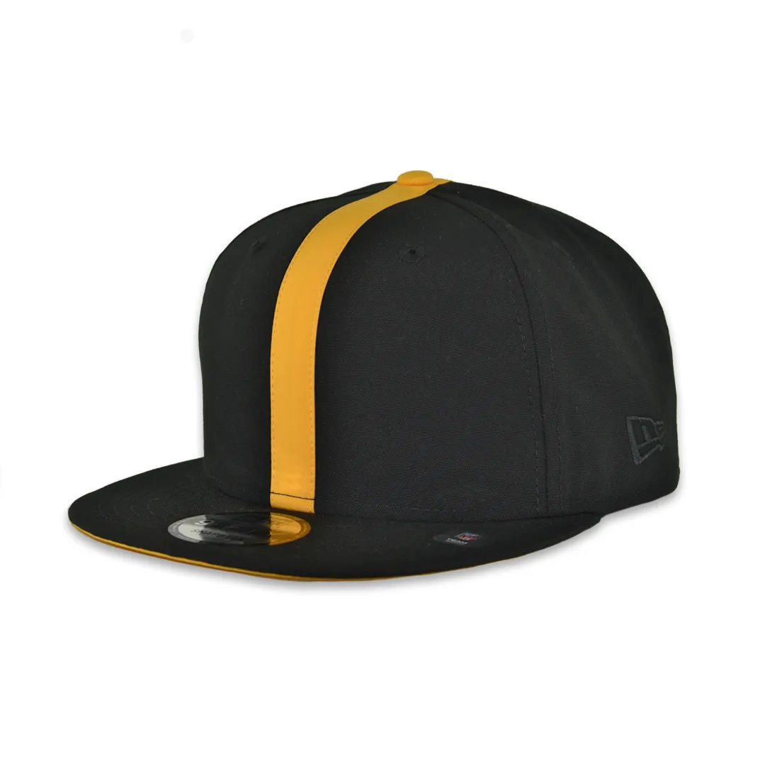 New Era 9Fifty Pittsburgh Steelers Helmet Snapback Hat Black Yellow