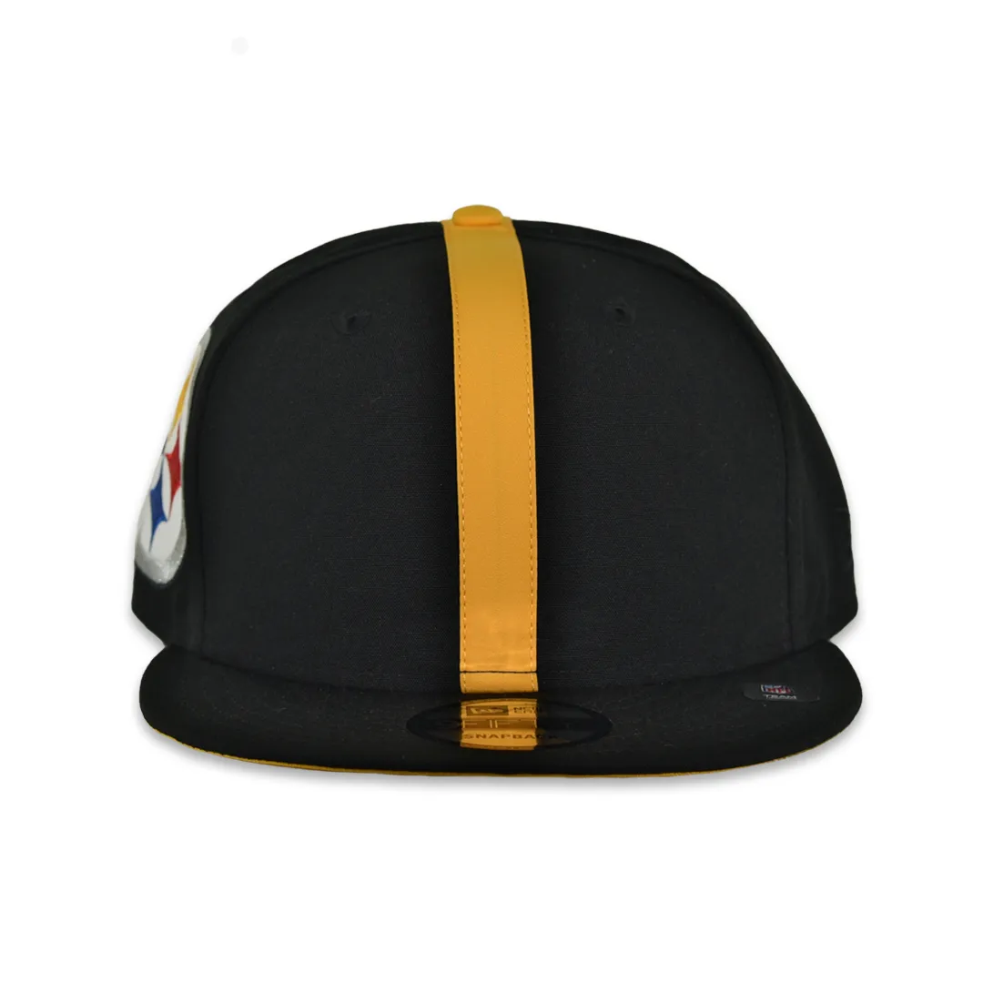 New Era 9Fifty Pittsburgh Steelers Helmet Snapback Hat Black Yellow