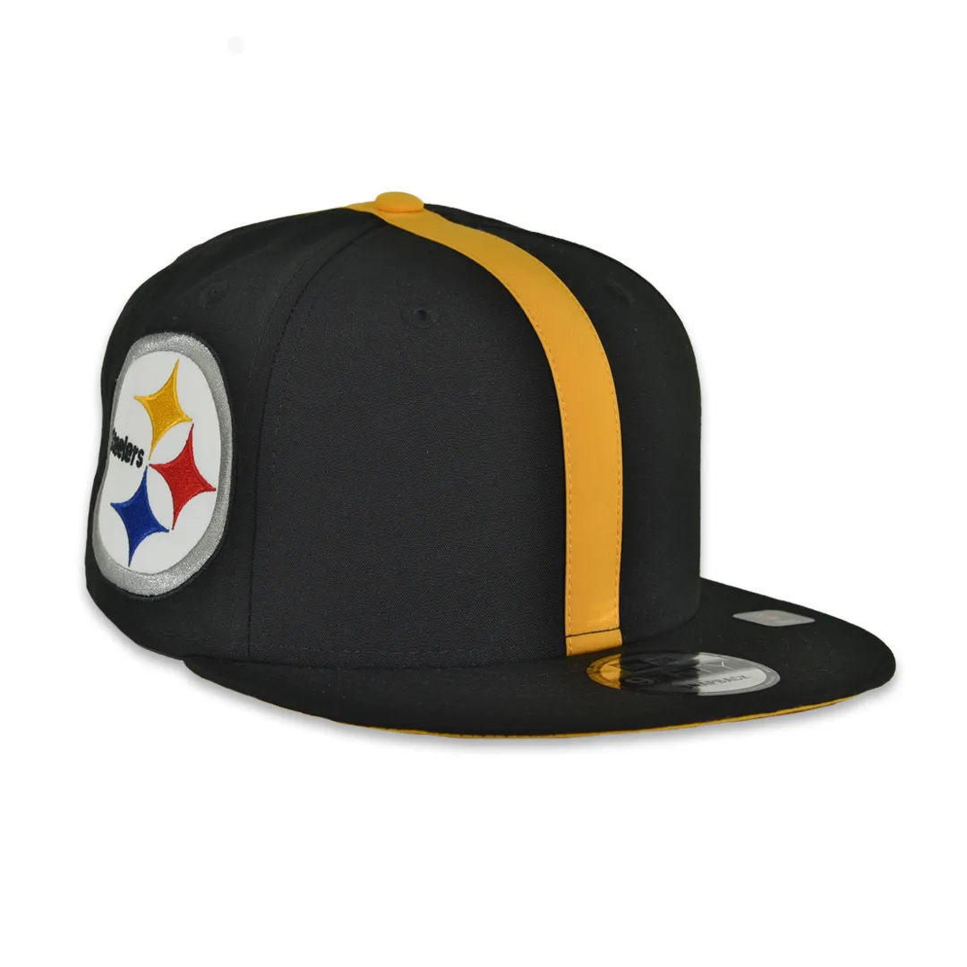 New Era 9Fifty Pittsburgh Steelers Helmet Snapback Hat Black Yellow