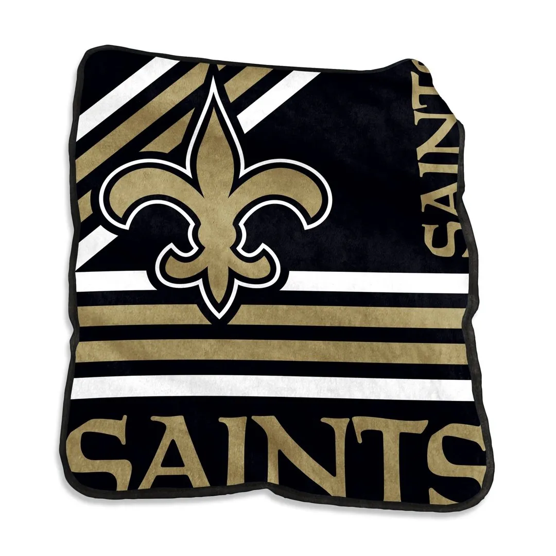 New Orleans Saints 50 x 60 Raschel Throw Blanket