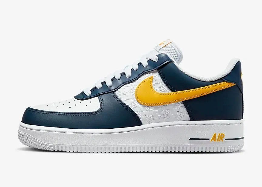 Nike Air Force 1 07 Dark Obsidian University Gold White FJ4209-400