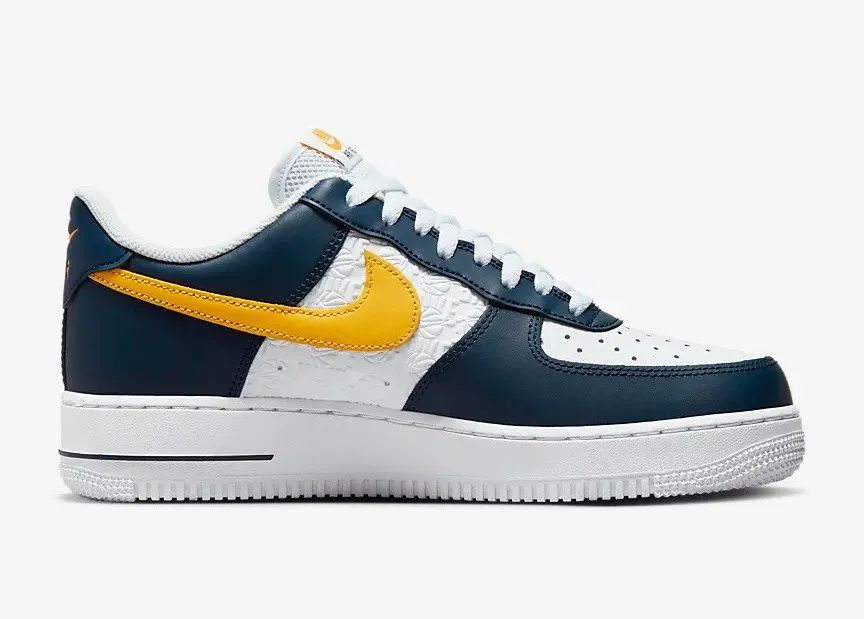 Nike Air Force 1 07 Dark Obsidian University Gold White FJ4209-400