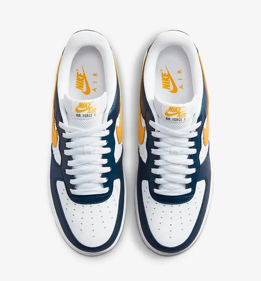 Nike Air Force 1 07 Dark Obsidian University Gold White FJ4209-400