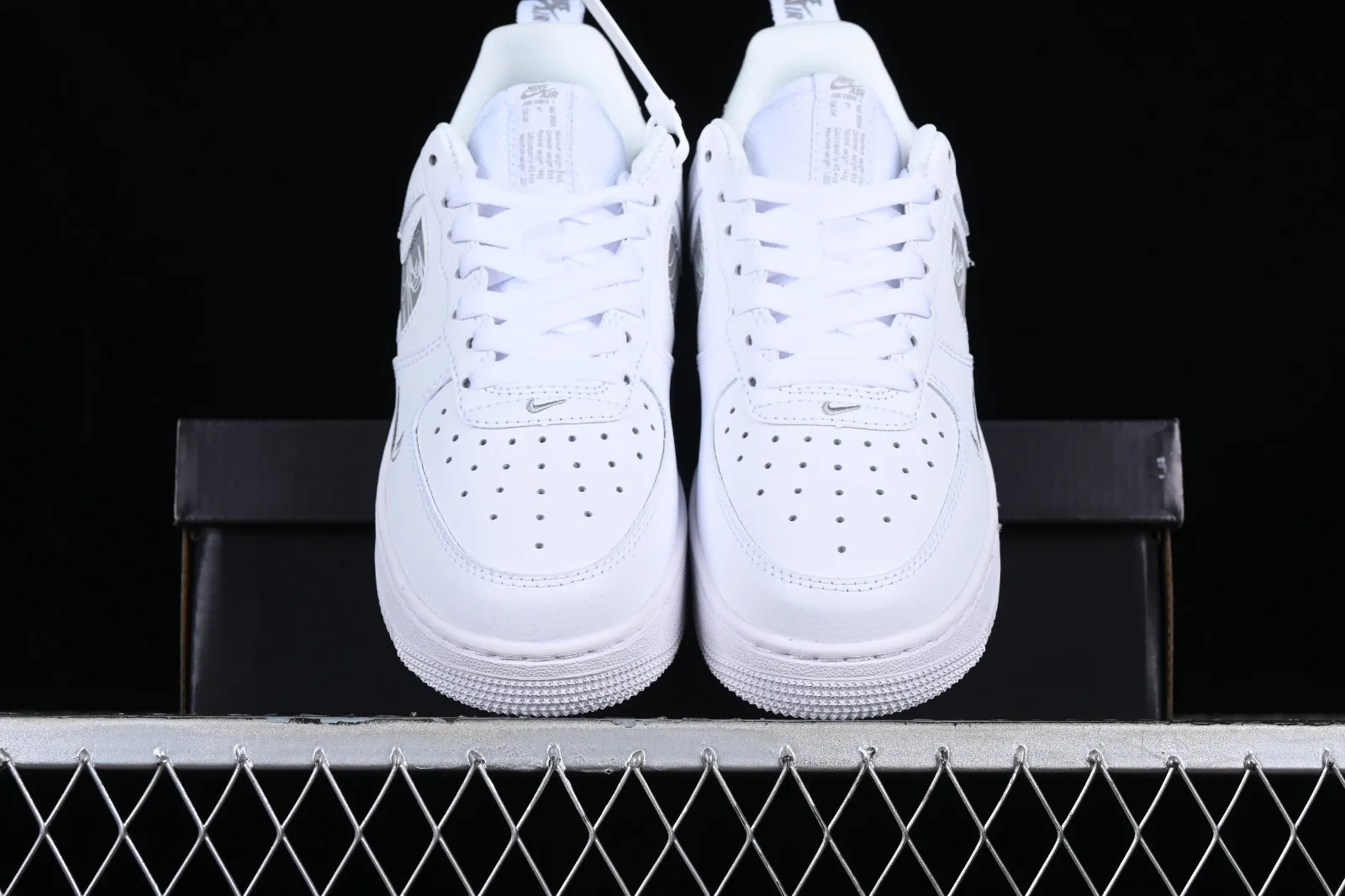 Nike Air Force 1 07 Low Cut Out White Grey FB8971-300