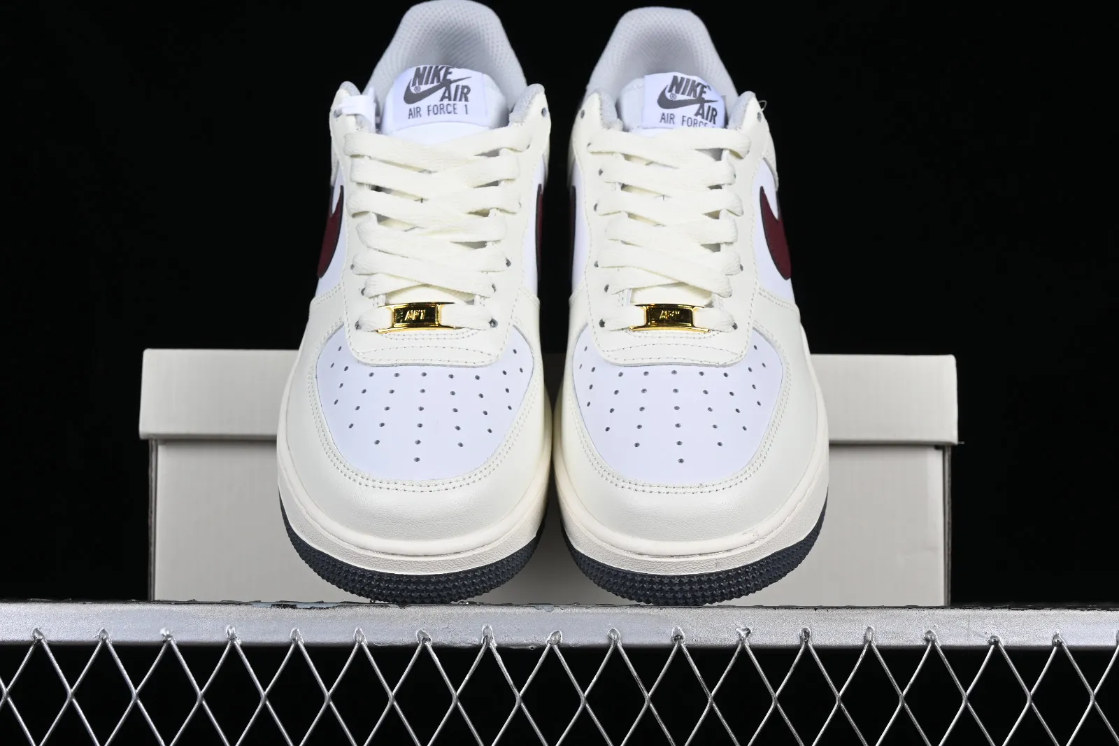 Nike Air Force 1 07 Low Rice White Dark Red Grey HH2322-022