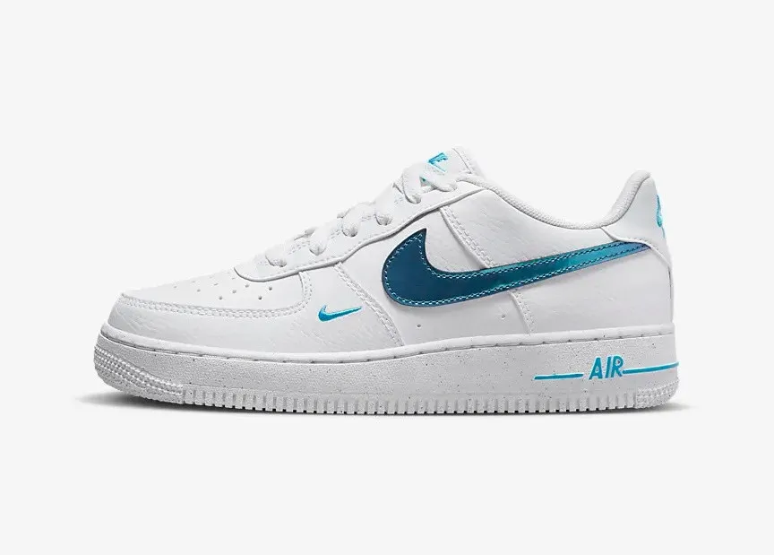 Nike Air Force 1 Low GS Impact Next Nature White Blue Lightning FD0677-100