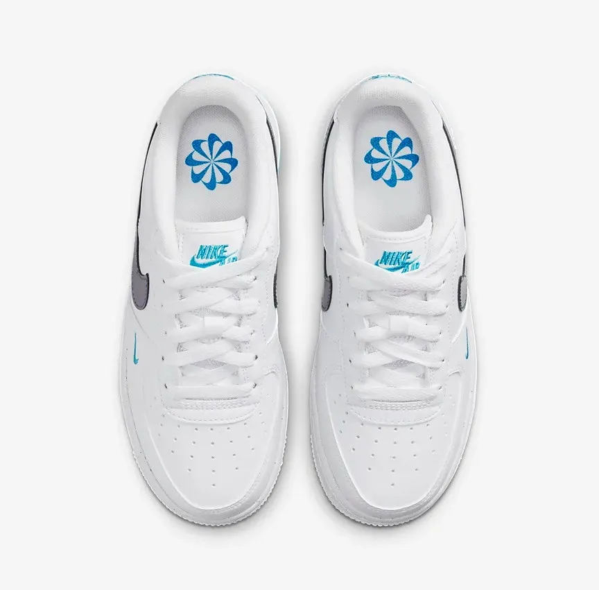 Nike Air Force 1 Low GS Impact Next Nature White Blue Lightning FD0677-100