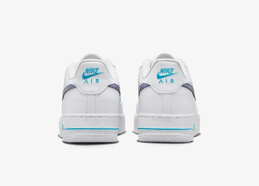 Nike Air Force 1 Low GS Impact Next Nature White Blue Lightning FD0677-100