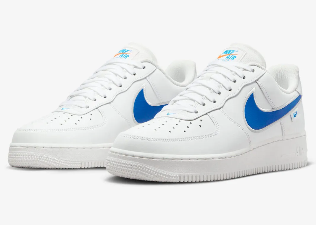 Nike Air Force 1 Low Oversized Swoosh White Blue FN7804-100