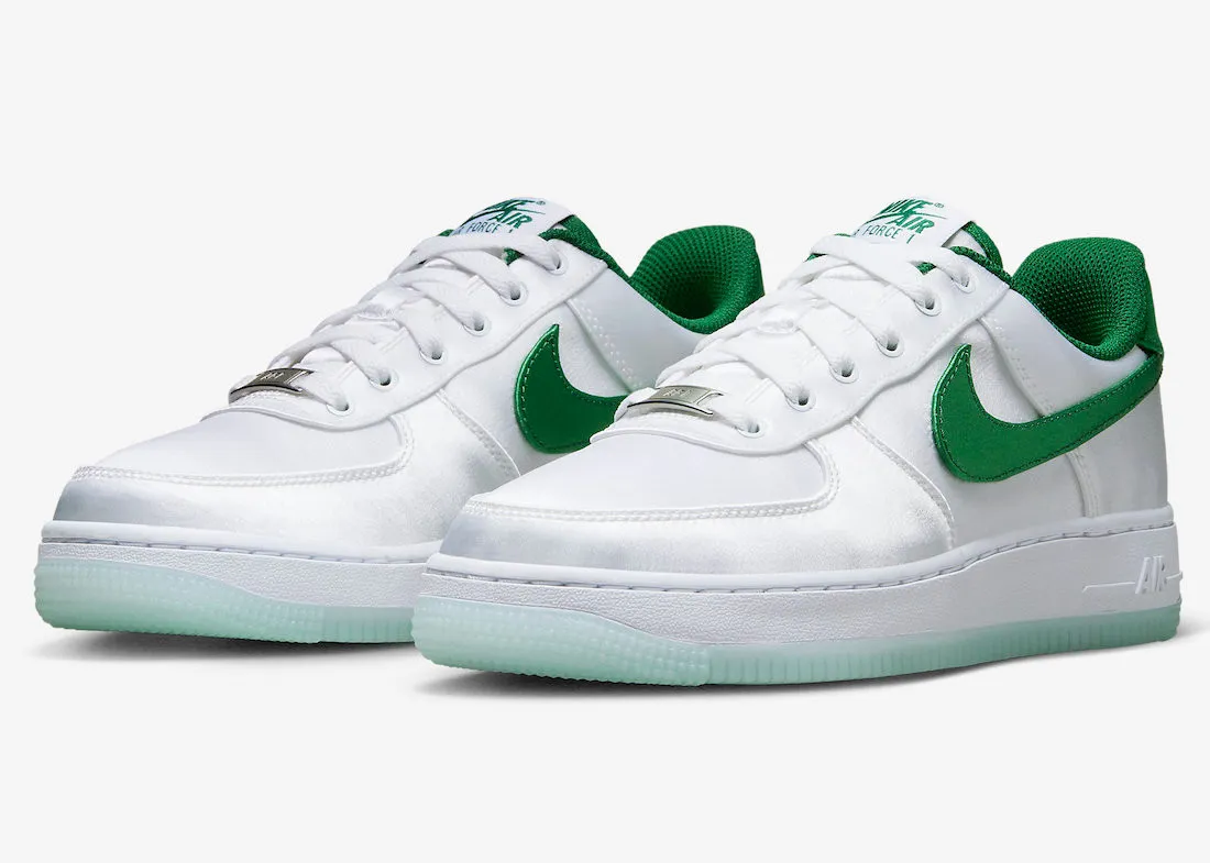 Nike Air Force 1 Low Satin White Green DX6541-101