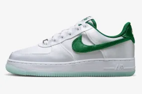 Nike Air Force 1 Low Satin White Green DX6541-101