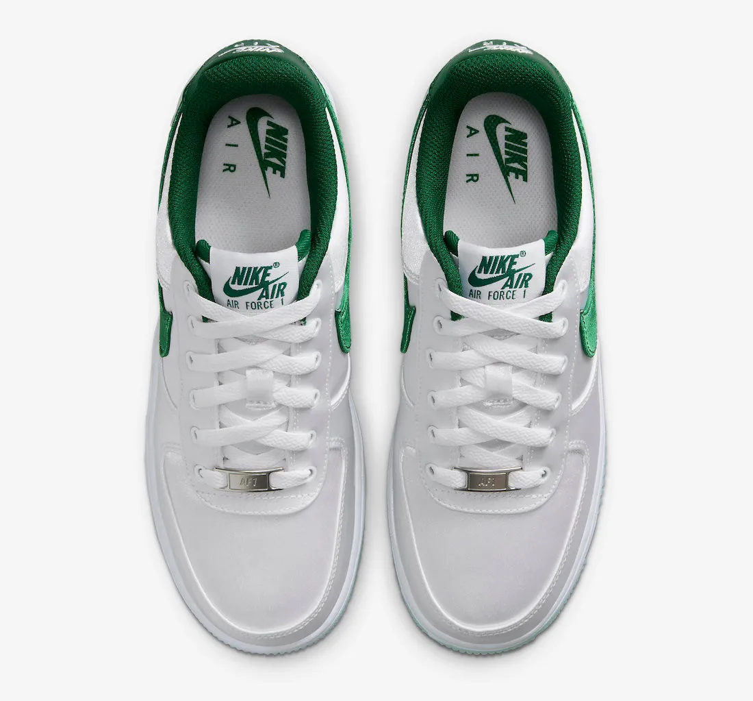 Nike Air Force 1 Low Satin White Green DX6541-101