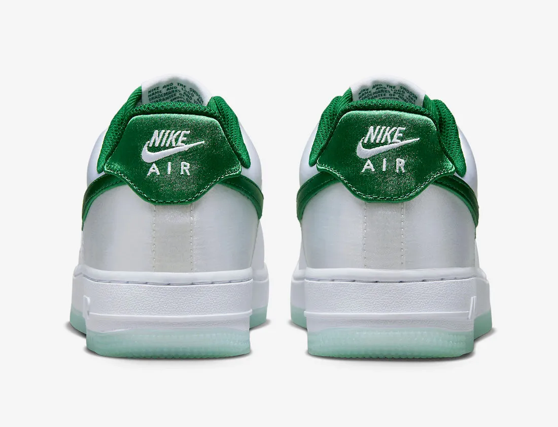 Nike Air Force 1 Low Satin White Green DX6541-101