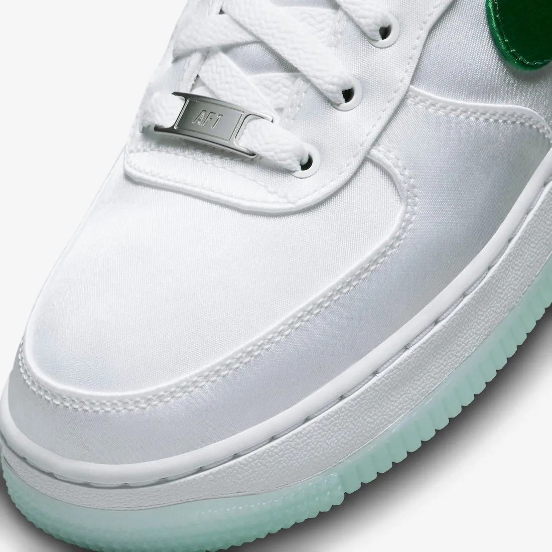 Nike Air Force 1 Low Satin White Green DX6541-101