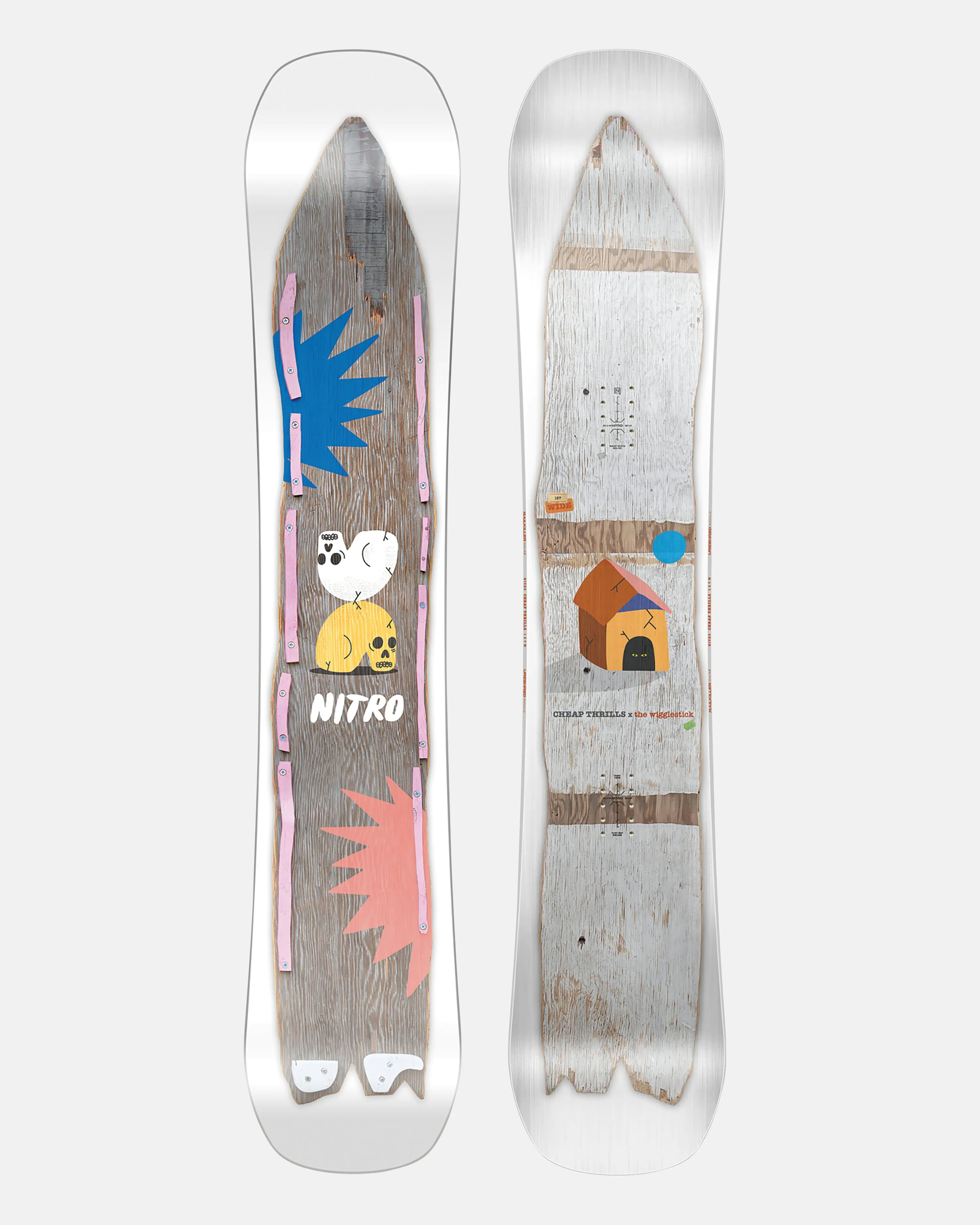 Nitro Cheap Thrills x Wigglestick Snowboard Multi | Men | Junkyard