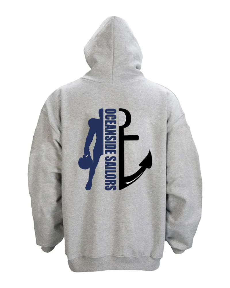 Oceanside Sailors Football Anchor Hoodie