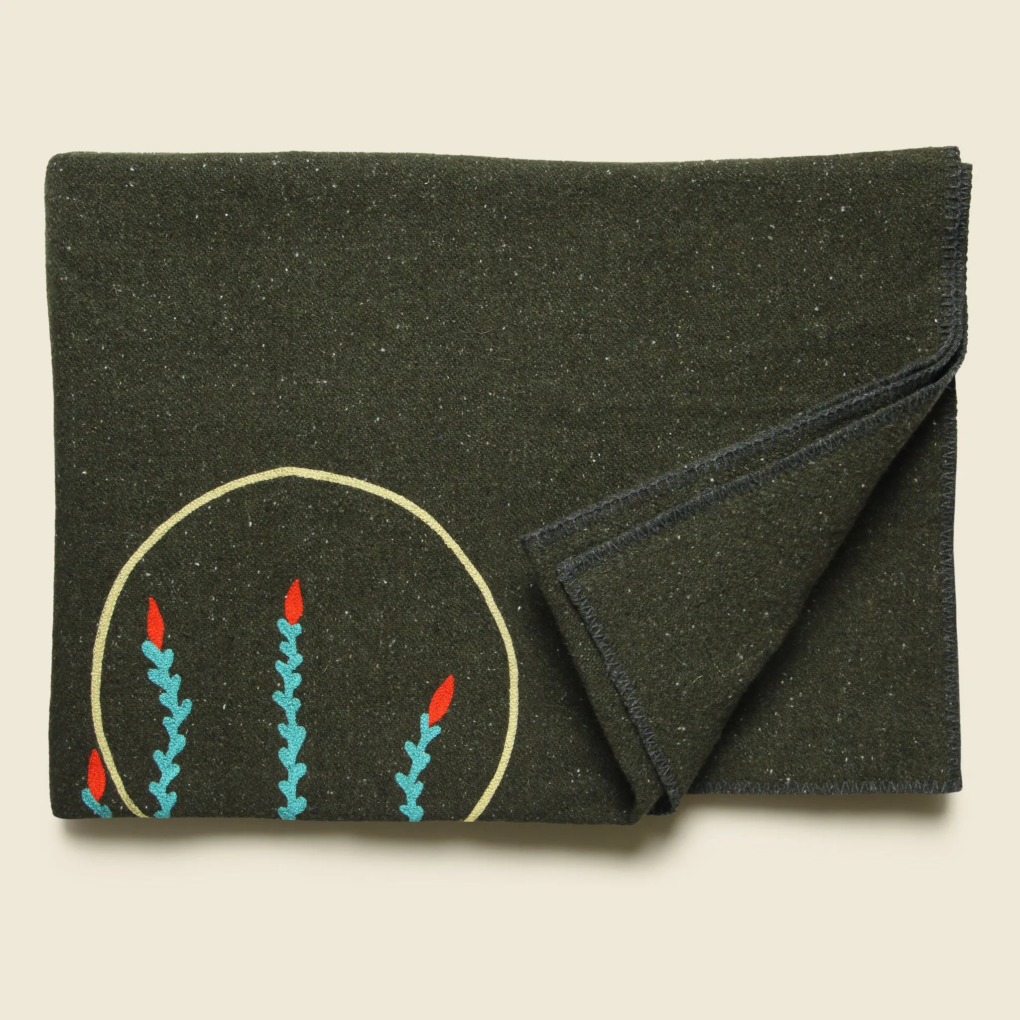 Ocotillo Small Utility Blanket - Olive