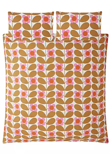 Orla Kiely Stem Bloom 100% Cotton Percale 200 Thread Count Duvet Cover Set | Kaleidoscope