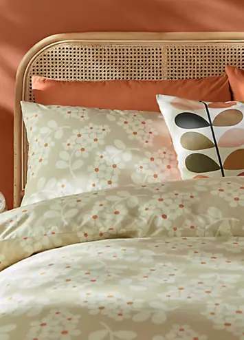 Orla Kiely Wisteria 100% Cotton Percale 200 Thread Count Duvet Cover Set | Kaleidoscope