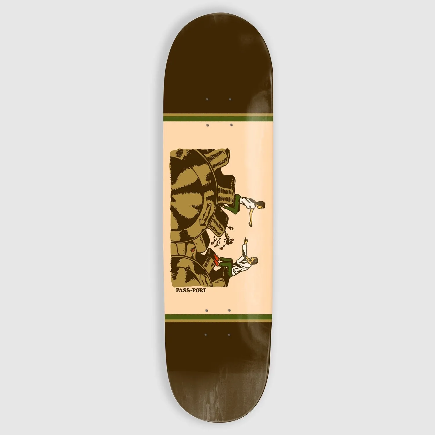 Pass Port Skateboards - 8.25 Date Night Unlucky In Love Series Deck (Brown)