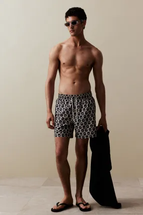 Patterned Swim Shorts