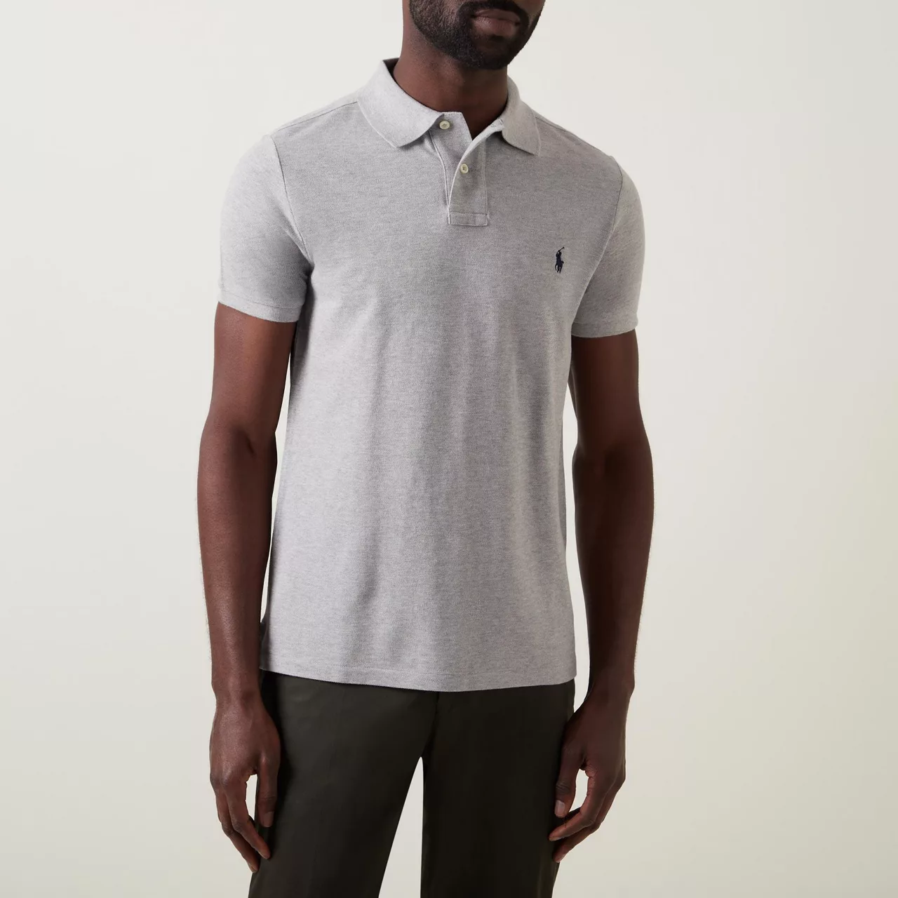 POLO RALPH LAUREN Mesh Polo Shirt - Grey