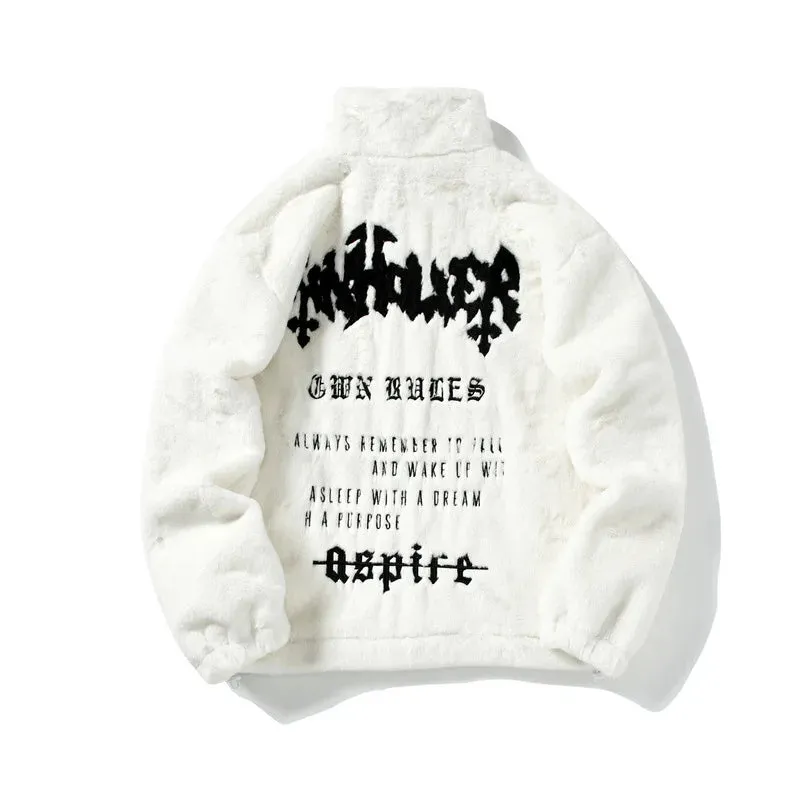 Rabbit | Hip-Hop Oversized Rabbit Fur Jacket