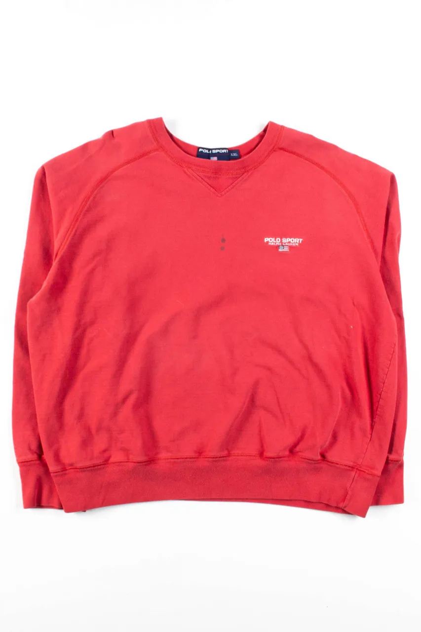 Red Polo Sweatshirt 1