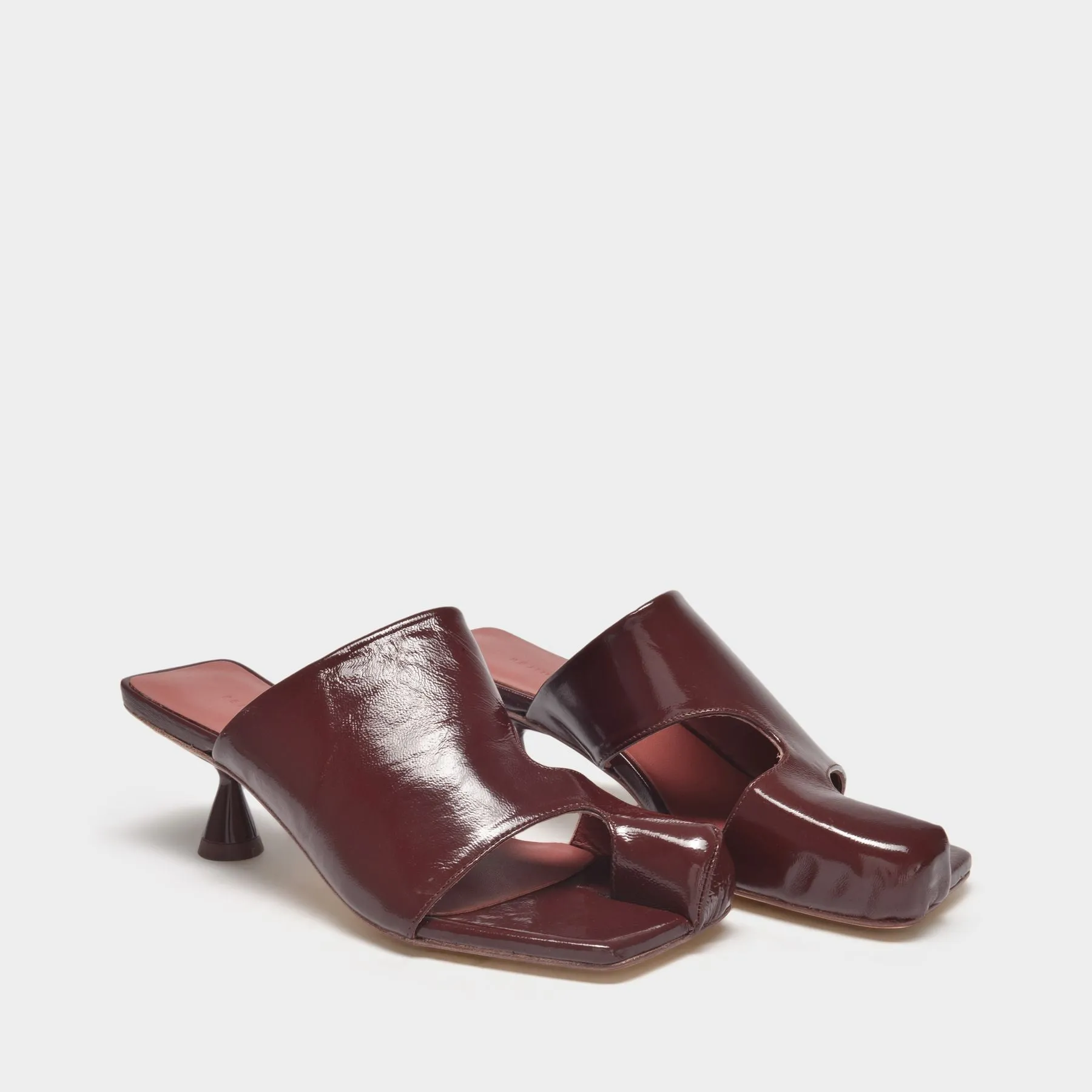 Rejina Pyo  Ida Sandals in Brown Smooth Leather