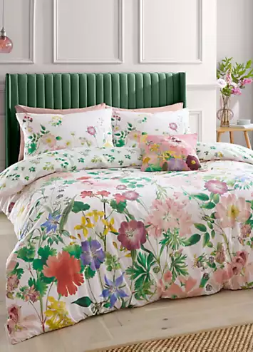 RHS Cottage Meadow 100% Cotton 200 Thread Count Duvet Cover Set | Kaleidoscope