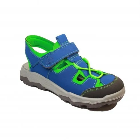 Ricosta Arizona | Azur/Neongrun | Boys Closed Toe Sandals