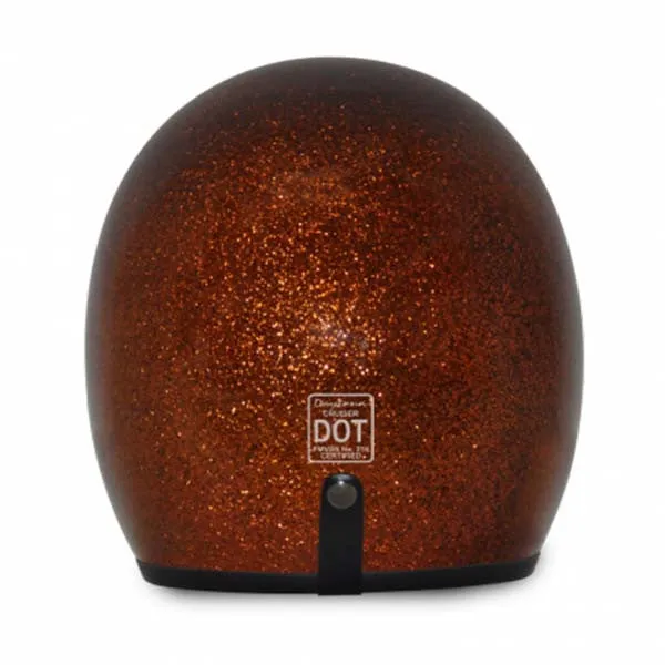 Root Beer Metalflake - Daytona Low Profile D.O.T. Open Face Helmet