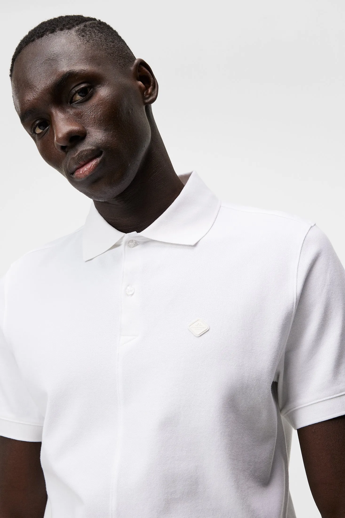 Rubi Slim Polo Shirt / White