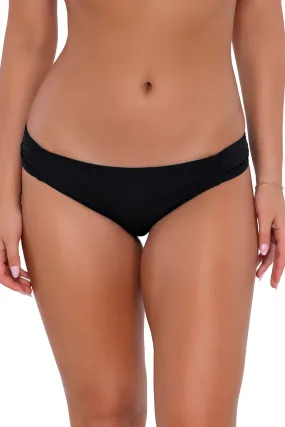 Shirred Tab Side Bikini Bottom