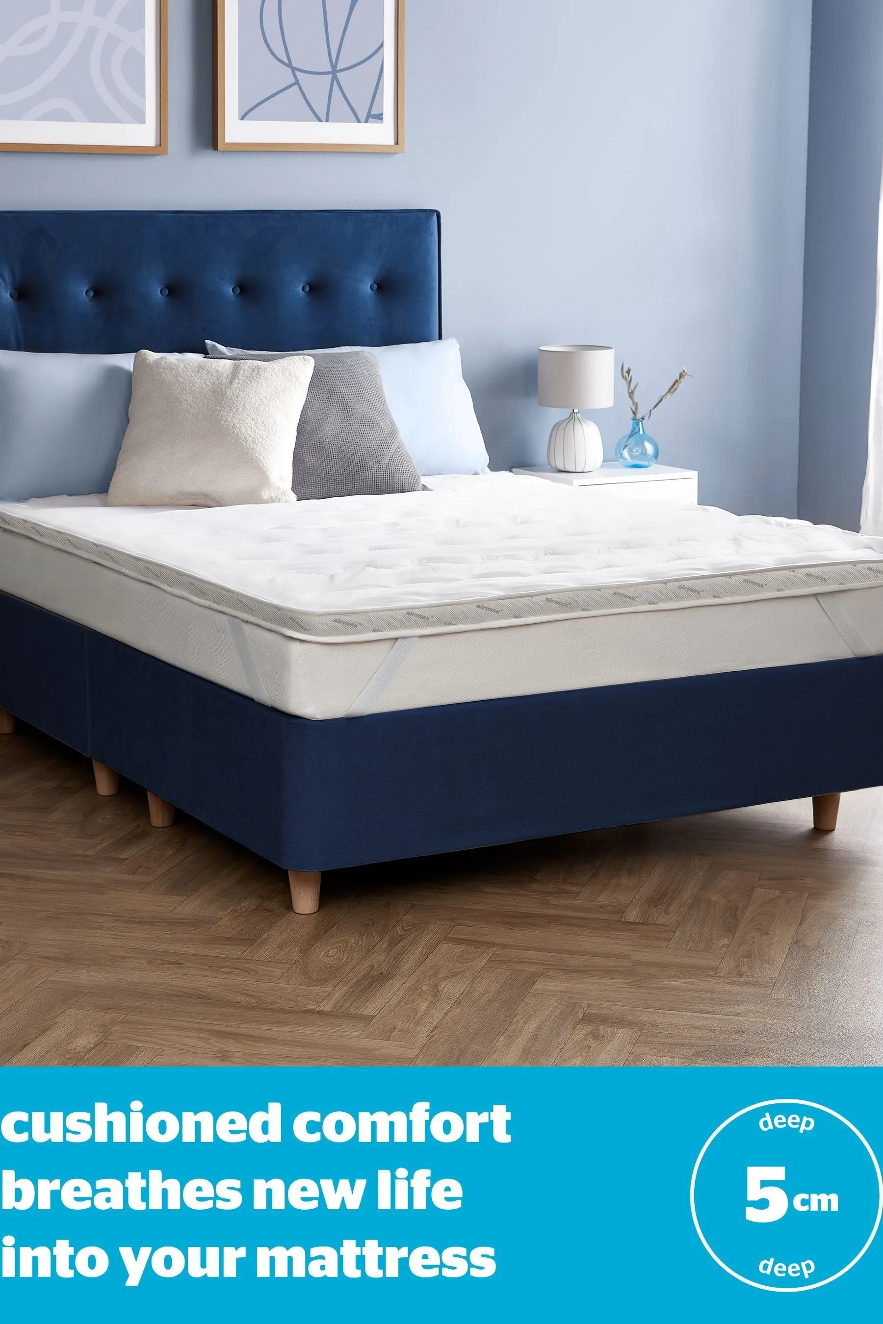 Silentnight White Airmax 500 5cm Mattress Topper