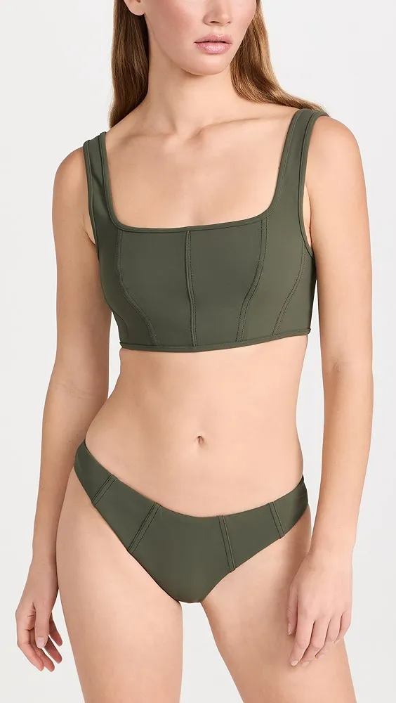 SIMKHAI   Zora Seamed Bikini Bottoms 